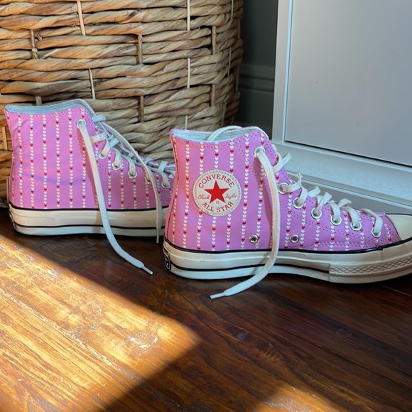 Converse Chuck Taylor 70 High All Star Peony Pink Egret Women’s size 9 - Picture 4 of 9